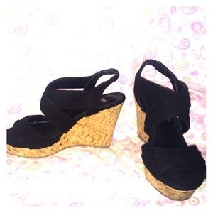 Sheikh size 6 wedges black