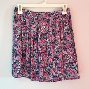 Floral flowy skirt