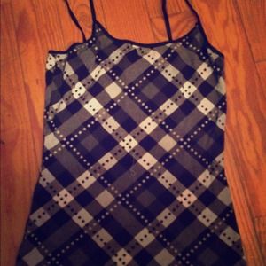 Black and white tank