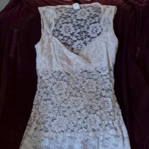 Lace see thru evening top - Picture 1 of 4