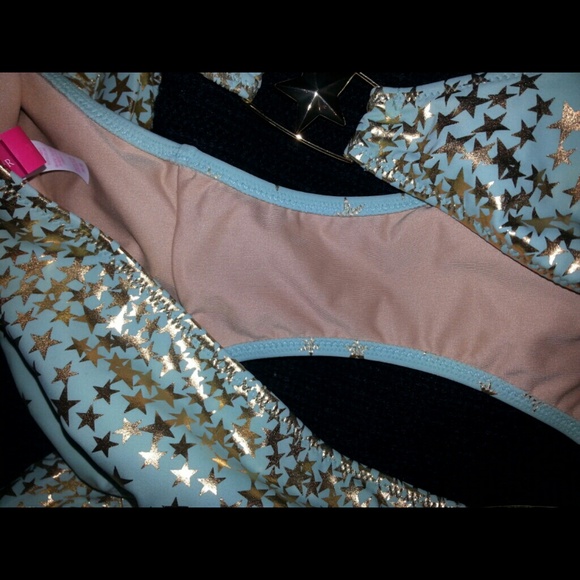 BNWOT VS szM blue gold star bikini♡ - Picture 3 of 4