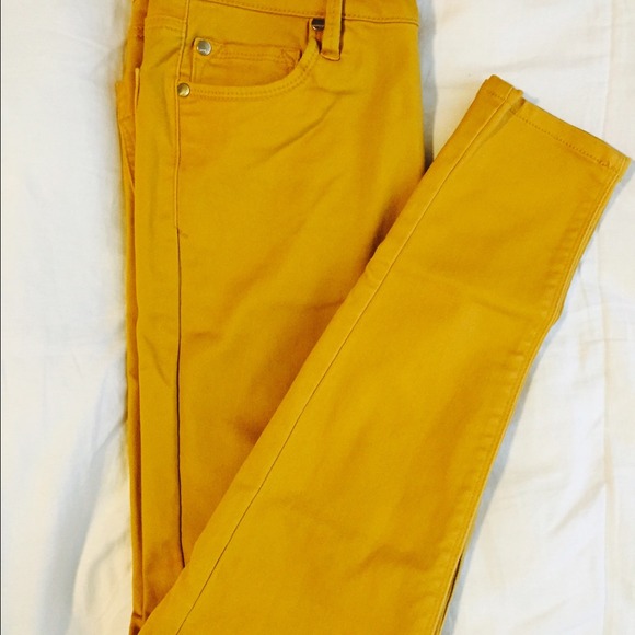 Dark musturd colored express pants - Picture 1 of 3