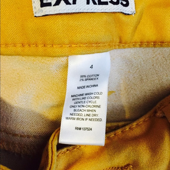 Dark musturd colored express pants - Picture 3 of 3