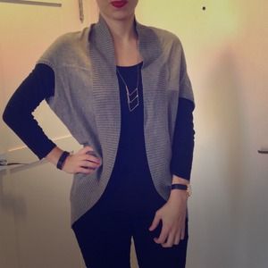Grey cacoon sweater shrug