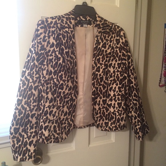 Animal Print Blazer