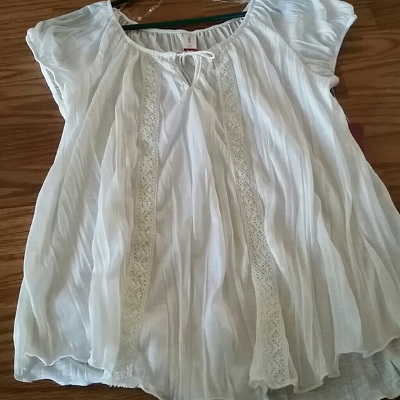 Cream white dressy shirt