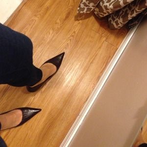 Nine West Alligator textured Heels