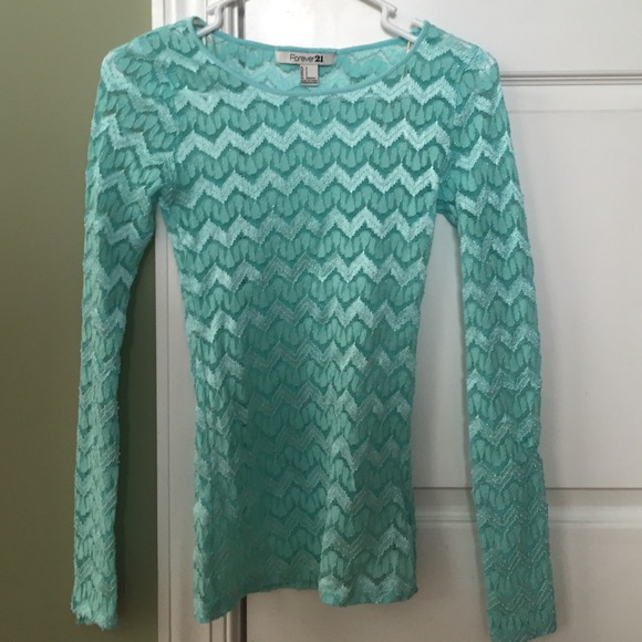 Aquamarine forever 21 sweater/top