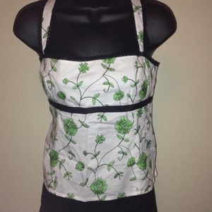 Nine West Embroidered Dress Tank Top