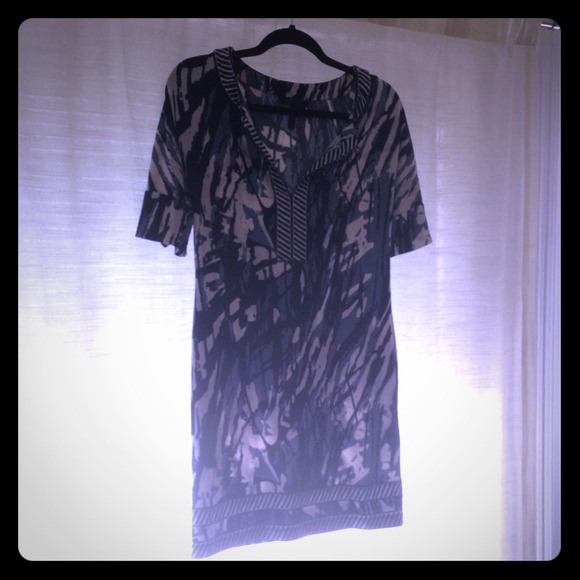 BCBG print mini dress - Picture 1 of 4