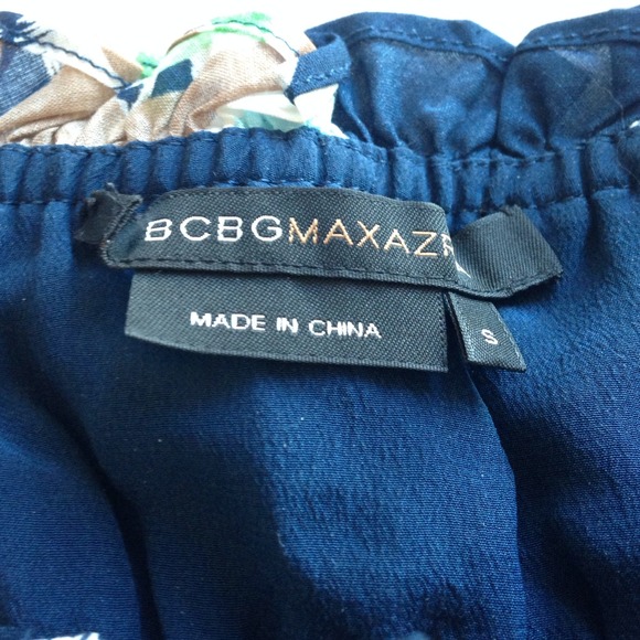 BCBG blue floral lace dress - Picture 4 of 4