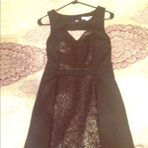 BCBGeneration black sequin bodycon dress
