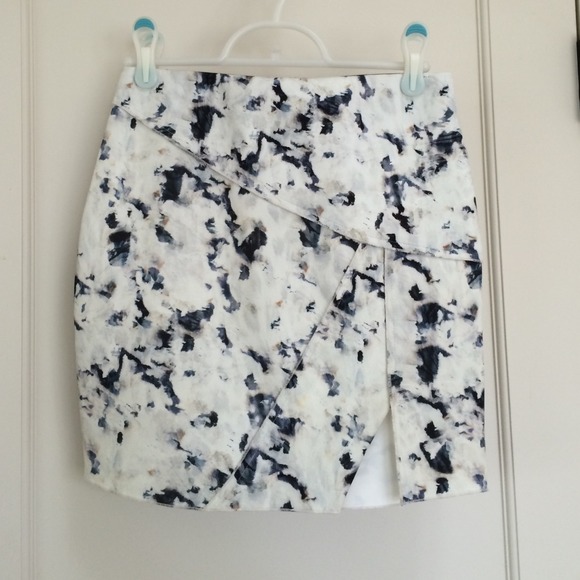 Zara Marble Neoprene Skirt