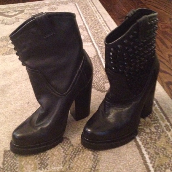 Jeffrey Campbell boots with studs.