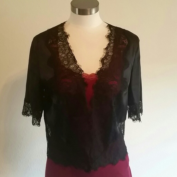 Lace Silk Cardigan