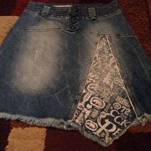 Eckored Denim skirt