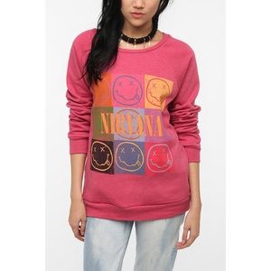 Urban Outfitters Nirvana Band Crew Sweatshirt S
