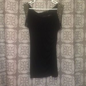 Guess-Black Shirt Md. (cutout, embellished)