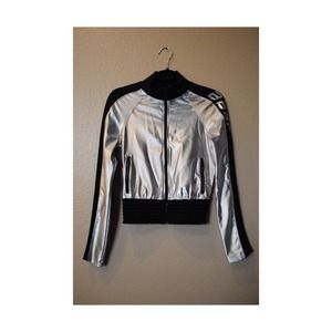 BEBE Sport Metallic Grey Jacket