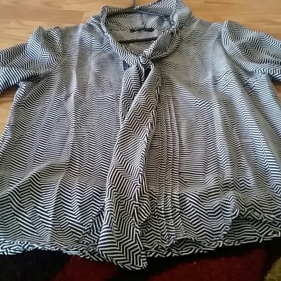 Black and white dress shirt