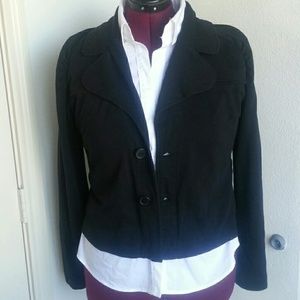 Black jersey blazer