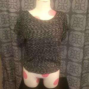 Black &white marble sweater tee