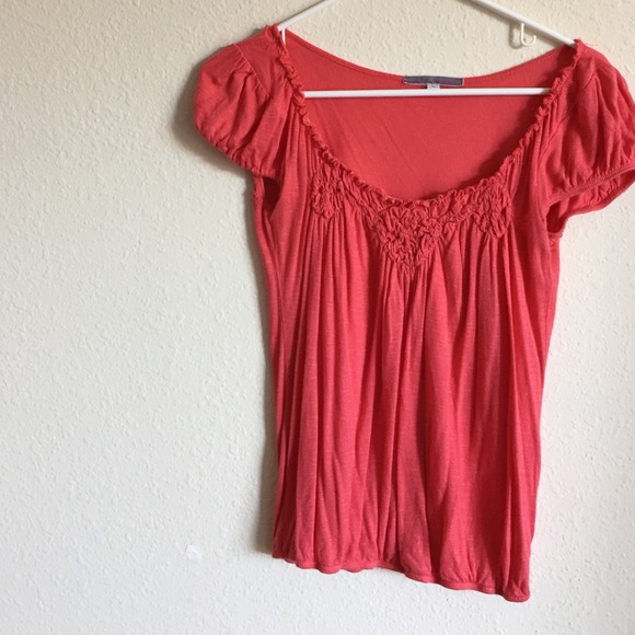 Coral Scrunch Blouse