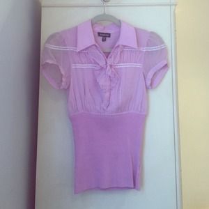 Bebe lavender blouse