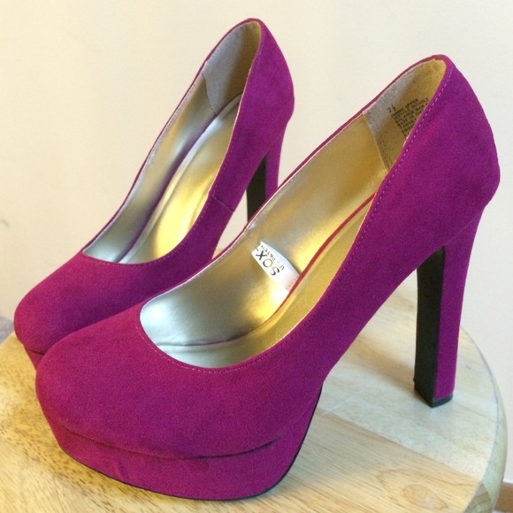 Merona Shoes - Fuschia Platform Heels NWOT