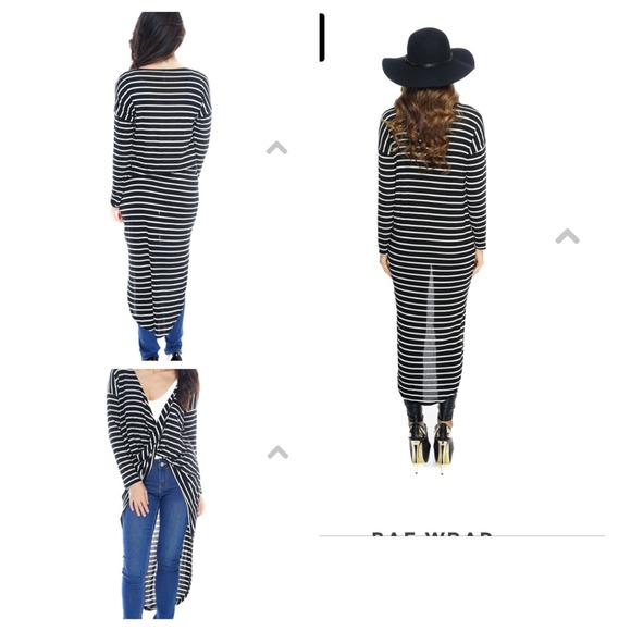 Black and White stripe wrap - Picture 2 of 3