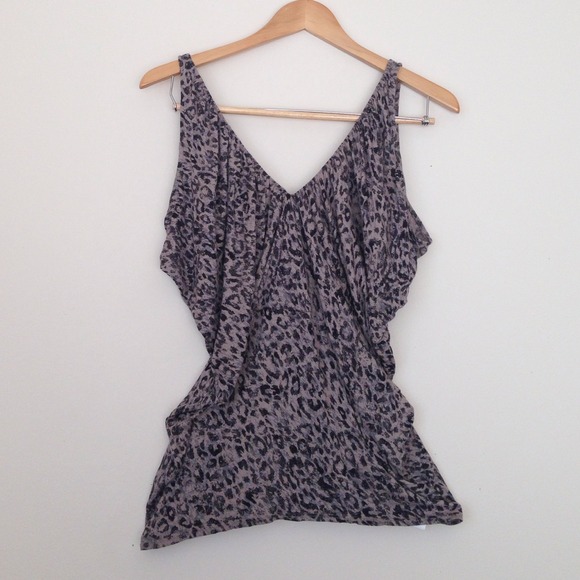 Grey/Tan Cheetah Tank