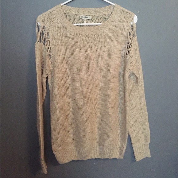 Pacsun LA Hearts Cutout Sweater
