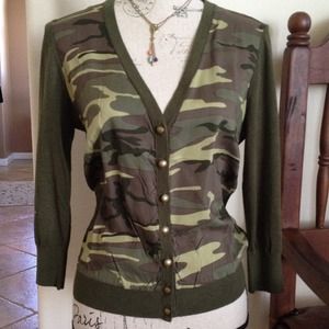 Lucky Brand Camo Sweater