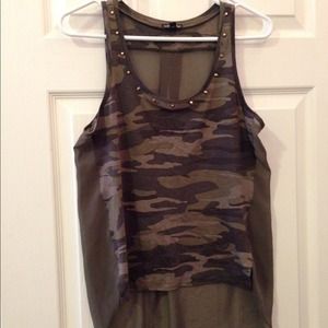 Camo tank top
