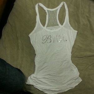 PRICE REDUCED!! Sparkle bride tank top