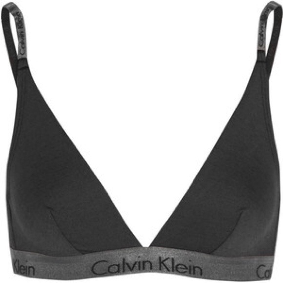 Calvin Klein Tops - Calvin Klein Dual Tone Silver Metallic Grey V Bra Calvin Klein Tops - Calvin Klein Dual Tone Silver Metallic Grey V Bra