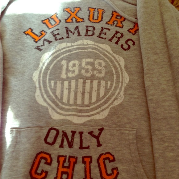 Gray hoodie size large
