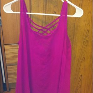 Charlotte Russe sheer tank top
