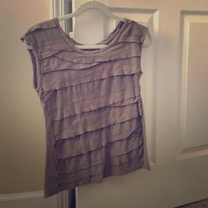 Ann Taylor Loft Small Ruffle Tank