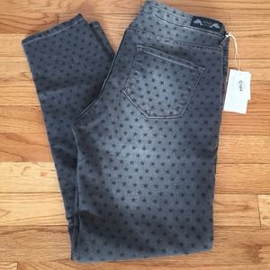 MNG Gray w/ stars skinny Jeans