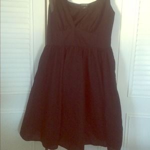 Linen A-Line Black Dress sz 14