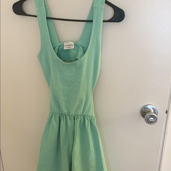 Mint green dress