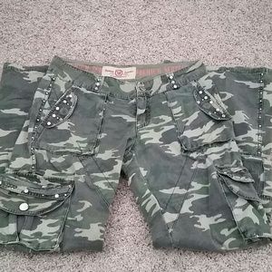 Blingy fashion army pants
