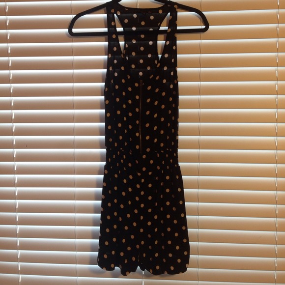 Polka dot romper material girl