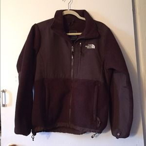North Face Brown Zip-up Fleece Jacket