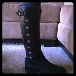 Black studded biker boots!!