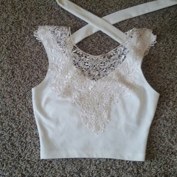 Lace crop top