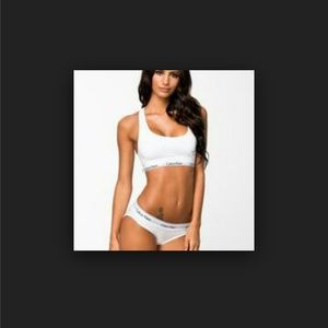 Calvin Klein Logo Bra and Panty Set