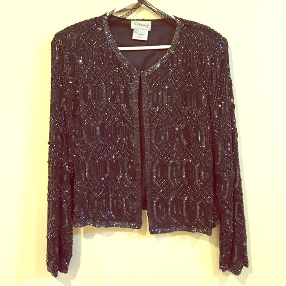 Sequined Black Jacket