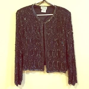 Sequined Black Jacket